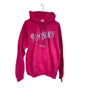 Pink Hot pink sweatshirt Gildan Palm Beach size M NWT